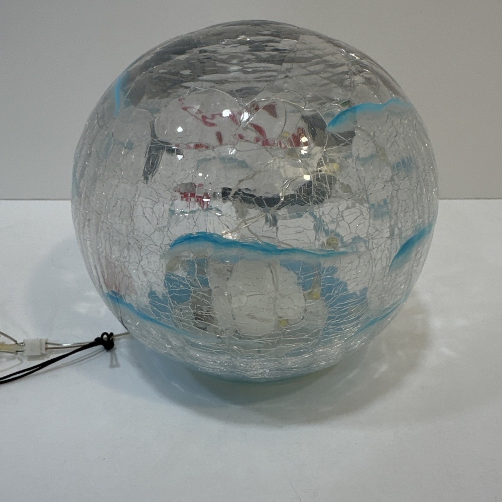Luminance Collection Happy Narwhalidays Light Up Globe Christmas Arctic NWT - Picture 7 of 10